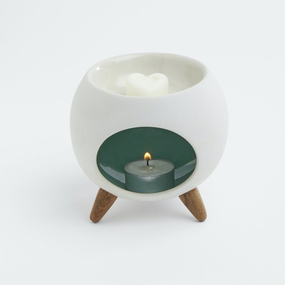 Aromatische diffuser voor geurwas - Ronde Groene Brander