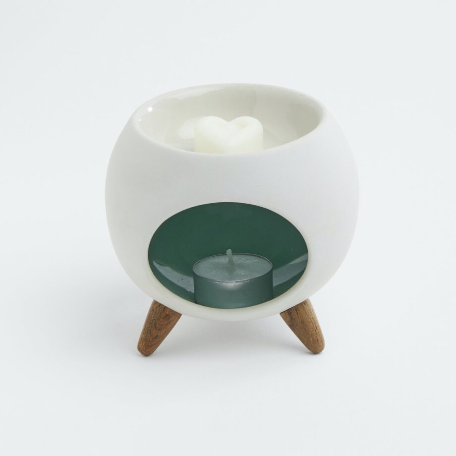 Aromatische diffuser voor geurwas - Ronde Groene Brander