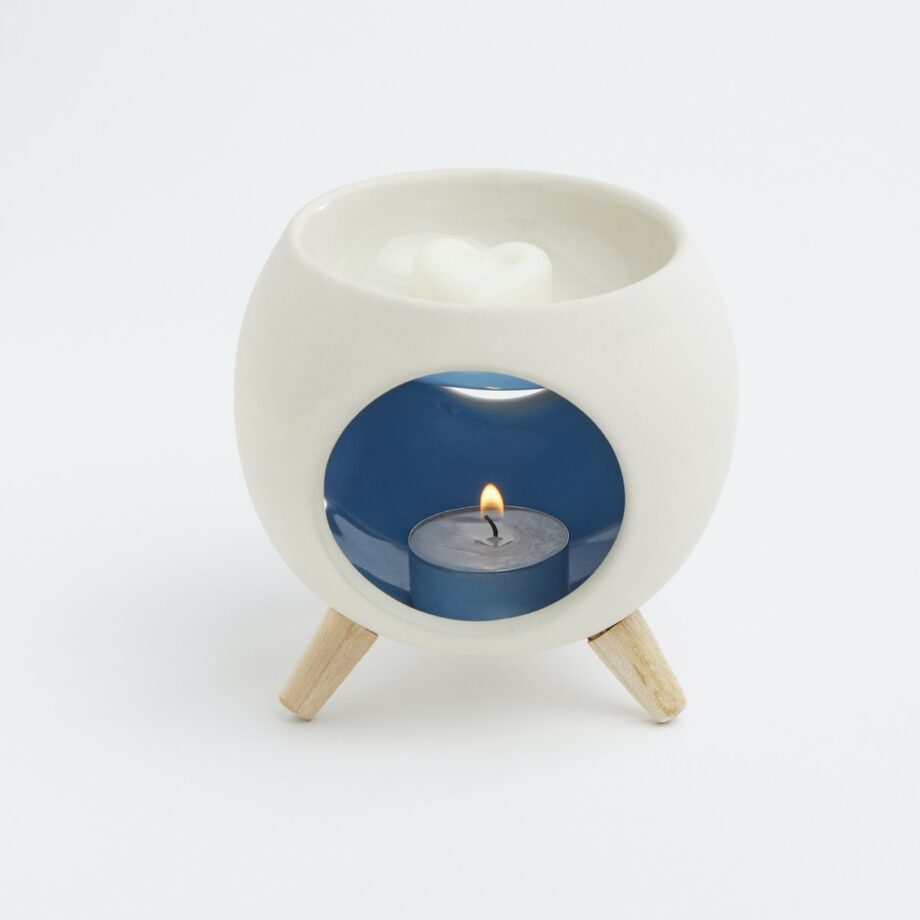 Aromatische diffuser voor geurwas - Ronde Blauwe Brander