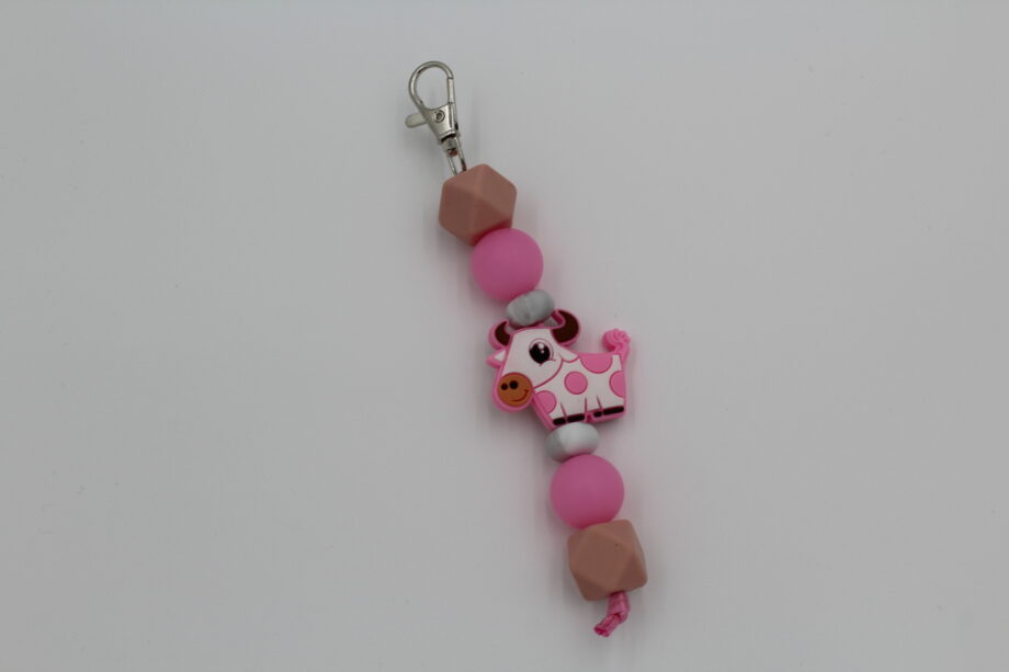 Sleutelhanger 'Roze Koe'